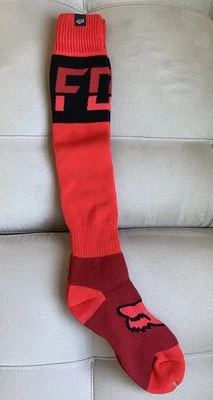 Fox Racing Race Fri Thick Sock Afterburn Arch Support Fluorescent Red - Image 1 of 4