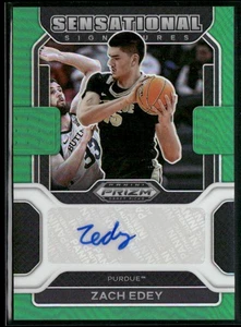 2022 Panini Prizm Draft Picks #SS-ZED Zach Edey Sensational Sign Prizms Green - Picture 1 of 2