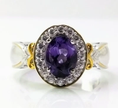Anillo de plata esterlina amatista moctezuma gemas en vogue talla 7 MICHAEL VALITUTTI Foto 1 de 4