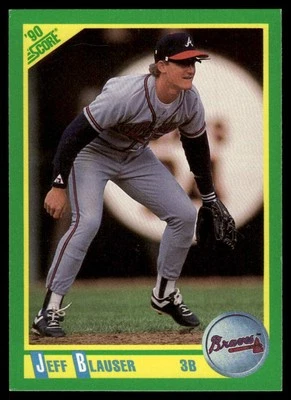 1990 Score #178 Jeff Blauser - Image 1 of 2