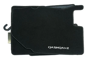 Nissan Genuine Car Floor Mats Luxury Velour Textile Tailored Front+Rear x6 Black - Picture 1 of 1