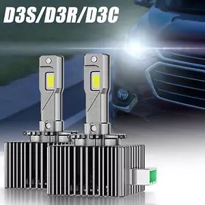 LED Xenon Headlight Bulb for Ford Mustang 2013 2014 2015 2016 2017 High&Low Beam - Picture 1 of 12