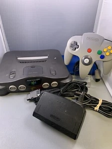 Nintendo 64 N64 Console Bundle OEM controller w/ oem cables - Good stick! - Picture 1 of 10