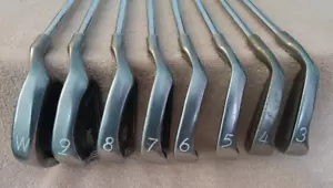TZ GOLF - VINTAGE RARE Ping ISIK, Black Dot 3-PW Irons, 8 Clubs, Steel Shaft RH - Picture 1 of 10