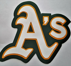 RIESIGER OAKLAND LEICHTATHLETIK AUFBÜGLER PATCH - 6,25" x 6,5" - Bild 1 von 1