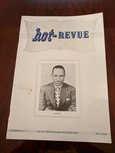 Vintage Mai 1946 Hot-Revue Jazz Musik Magazin Nr. 6 Andy Kirk Cover auf Französisch - Bild 1 von 12
