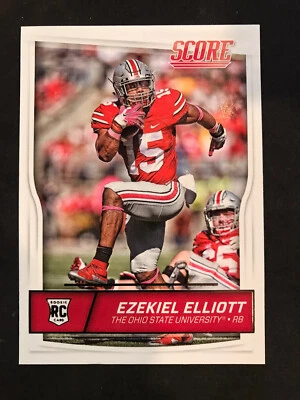 2016 Score Ezekiel Elliott #344 Rookie Dallas Cowboys RC Ohio State Buckeyes - Image 1 of 2