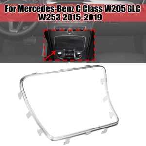 Cup Holder Box Chrome Frame For Mercedes Benz C Class GLC W205 W253 2015-2019 - Picture 1 of 7