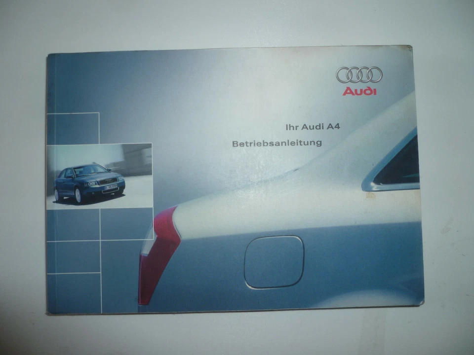 Libretto Uso e manutenzione Audi A4 Ihr 2001 in lingua tedesca - Immagine 1 di 1