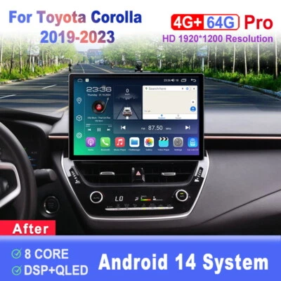 13.1 inch Screen Android Car Radio For Toyota Corolla 2019-2023Carplay Head Unit - Image 1 of 4