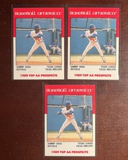 1989 Baseball America Sammy Sosa Minor League Rookie🔥Lot Of 3🚨MINT💎Centered