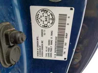 Used Rear Left Coil Spring fits: 2012 Honda Civic Rear 1.8L Sdn gasoline Rear Le Foto 1 de 4