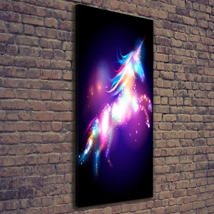 Leinwand-Bild Kunstdruck Hochformat 50x125 Bilder Magisches Einhorn - Bild 1 von 6