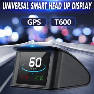 Car Head Up Display HUD GPS Speedometer Odometer LCD Screen Gauge Van Truck Bus - Picture 1 of 12