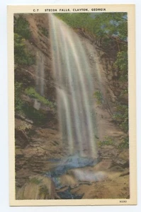 Stecoa Falls Clayton Georgia Postcard - Picture 1 of 2