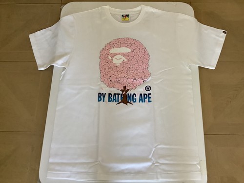 A BATHING APE (BAPE) Autentica maglietta a bathing ape bape sakura by bathing ape #1 bianca L nuova