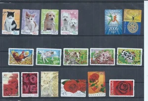 Australia stamps. Lower values of 2005 On The Farm & 2004 Cats & Dogs (AG149) - Picture 1 of 2