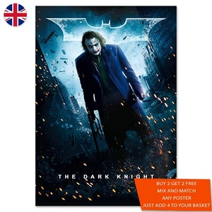 Batman The Dark Knight Movie Poster Print A5 A4 A3 A2 A1 Wall Art Maxi -2076 - Picture 1 of 2
