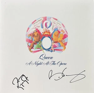 QUEEN SIGNIERTES VINYL ROGER TAYLOR & BRIAN MAY SIGNIERTES ALBUM SCHALLPLATTE OPERNBEWEIS - Bild 1 von 9