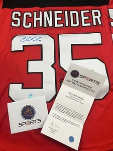 Cory Schneider Autographed Signed Jersey Auto Devils AJ COA - Picture 1 of 11