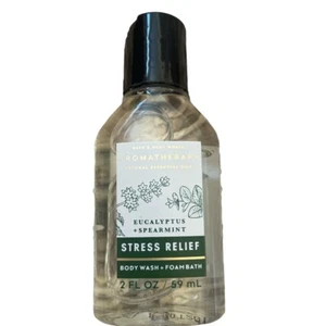 Aroma Therapy NEW EUCALYPTUS + SPEARMINT TRAVEL BODY WASH Bath & Body Works Spa - Picture 1 of 4