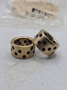 2PCS MISUMI MPBZ20-20 STRAIGHT LINEAR PLAIN BEARING BUSHING 20mm ID 28mm OD 3B1 - Picture 1 of 6