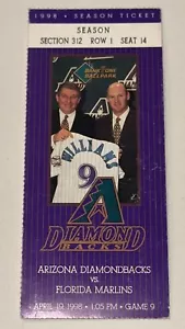 4/19/1998 Dodgers Diamondbacks MLB Ticket Stub Mike Piazza x2 HR #169 /#170 - Picture 1 of 2