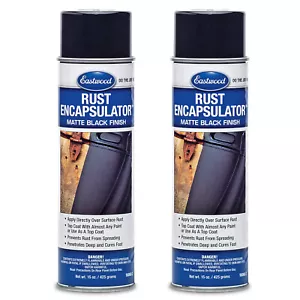 Eastwood Rust Encapsulator Aerosol 15 Oz, Black | 2 Pack - Picture 1 of 4