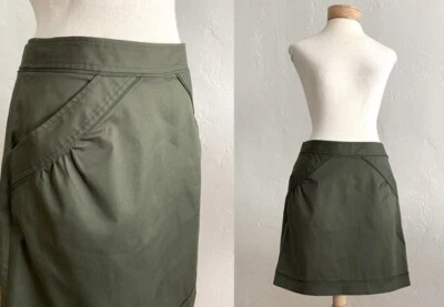 MINIFALDA VIVIENNE TAM ALGODÓN VERDE OLIVA TALLA 6 Foto 1 de 4