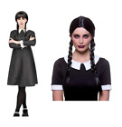 Wednesday Addams Gothic School Girl Ladies or Teen Halloween Adults Fancy Dress