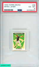 1993 TOPPS MICRO DEREK JETER #98 NEW YORK YANKEES MINI ROOKIE RC PSA 6 EX-MT