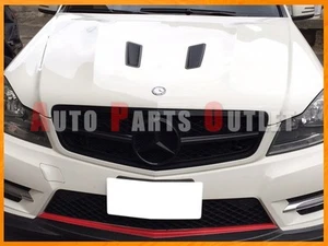 M-BENZ C204/W204 C-Class Coupe/Sedan Gloss Black C63 Look Front Grille 2008-2013 - Picture 1 of 3