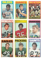 1972 Topps Football NFL W/RC Cards U-Pick 17-241 VG+EX