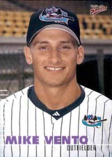 2000 Greensboro Bats Multi-Ad 25 Mike Vento Albuquerque New Mexico Baseball Card