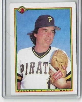 1990 Bowman #163 Bob Walk Pittsburgh Pirates - Image 1 of 2