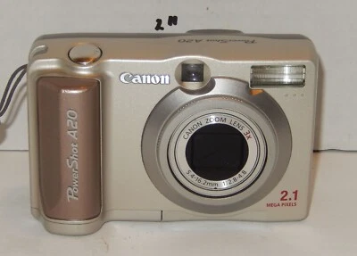Canon PowerShot A20 2.0MP Digital Camera Tested Work - Image 1 of 4