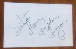 ACTRESS KIMBER SISSONS HAND SIGNED AUTOGRAPHED PAPER EMPIRE RECORDS DREAM ON - Picture 1 of 1