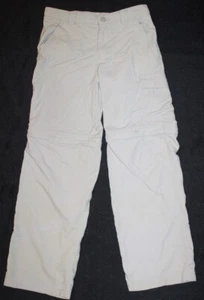 Unisex COLUMBIA Omni-shade zippered leg tan pants Size 8 - Picture 1 of 1