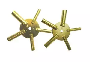 : Master Key for All Ship Clock - Brass - Total 10 Prong in Two Piece - Picture 1 of 12