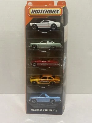 2025 Matchbox MBX Road Cruisers II 5-Pack | Mustang | Nova | El Camino FSB #A01 - Image 1 of 4