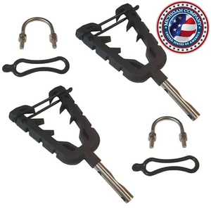 fits Universal Handlebar ATV UTV Bike Gun Bow Utility V GRIP Holder 1 1/4" Bar - Picture 1 of 3