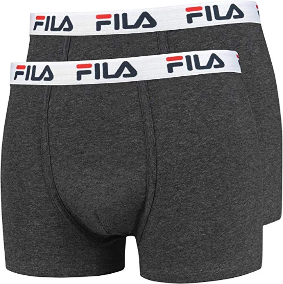 Bipack Boxer uomo Fila art. FU5016/2 cotone elasticizzato Bianco Blu Grigio - Immagine 1 di 1