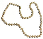 Collier bijoux vintage perle SIGNÉ MARVELLA collier crème couleur 5