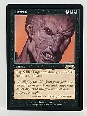 Magic the Gathering Hatred Exodus 1998 NM Near Mint Condition - Image 1 of 2