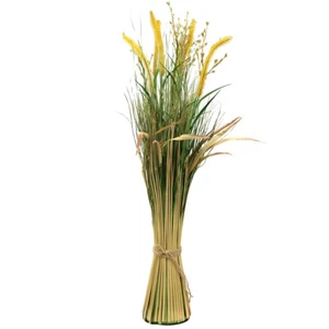 Grasbund Herbstdeko mit Dolden 84cm - Künstliche Gräser, Herbstfarben, - Bild 1 von 4