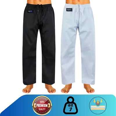 SPORTECH ITALIA Pantaloni Arti Marziali 🥋 Karate KungFu Wushu JuJitsu Judo Tai Chi misto cotone