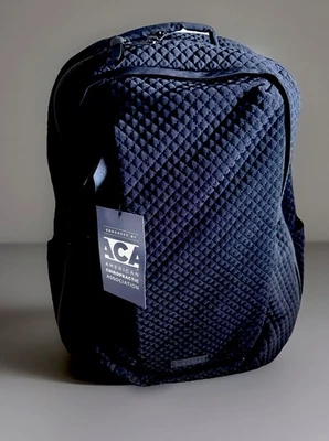 new Vera Bradley Microfiber Large Travel Backpack Travel Bag, Classic Black $175 - Image 1 of 4