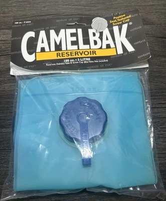 CamelBak 100 унций 3 литра синий резервуар мочевой пузырь лот из 3 привязной винтовой крышки новый - Изображение 1 из 2