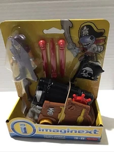 Imaginext Dave’s Jones & Triple Cannon Fisher Price Shark Pirates - Picture 1 of 7