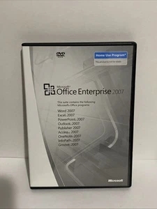 Microsoft Office Enterprise 2007 Home Use Key Word Power Point Excel - Picture 1 of 5